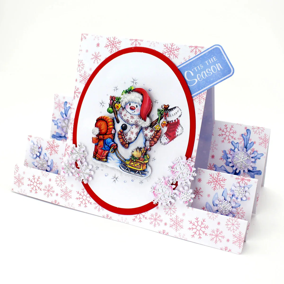 Découpage prédécoupé – Bonshommes de neige et traîneau (paquet de 3)-5