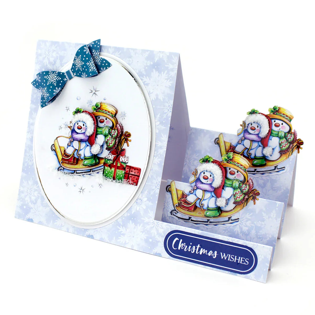 Die Cut Decoupage – Snowmen Scenes (pack of 12)-18