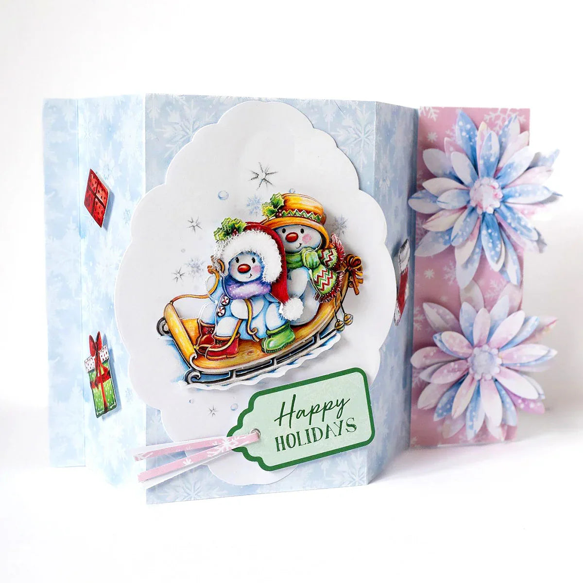 Découpage prédécoupé – Bonshommes de neige et traîneau (paquet de 3)-7
