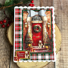 Die Cut Decoupage – Christmas Morning Door Scene (pack of 3)-5