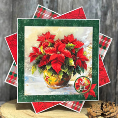 Die Cut Decoupage – Potted Poinsettia (pack of 3)-3