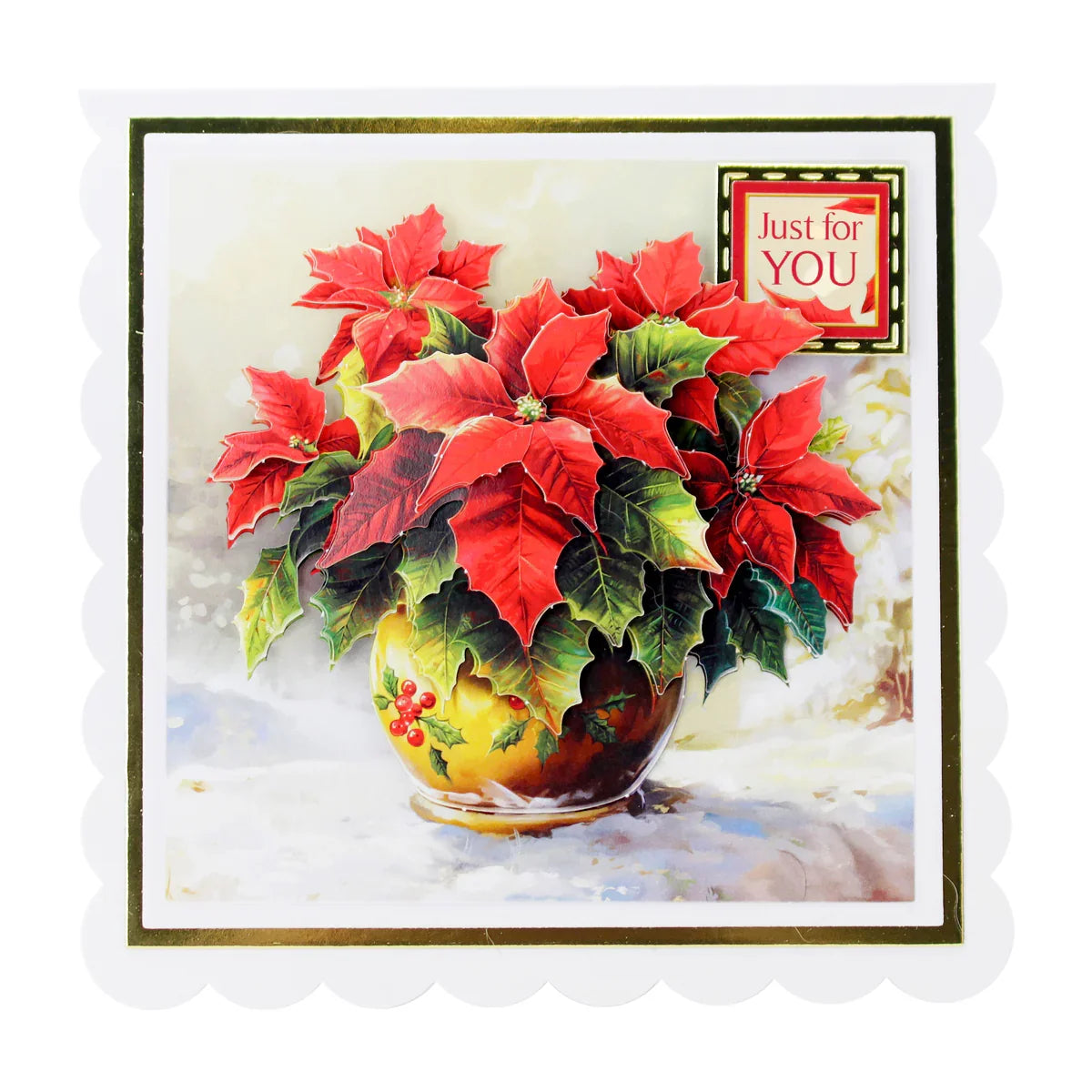 Die Cut Decoupage – Potted Poinsettia (pack of 3)-4