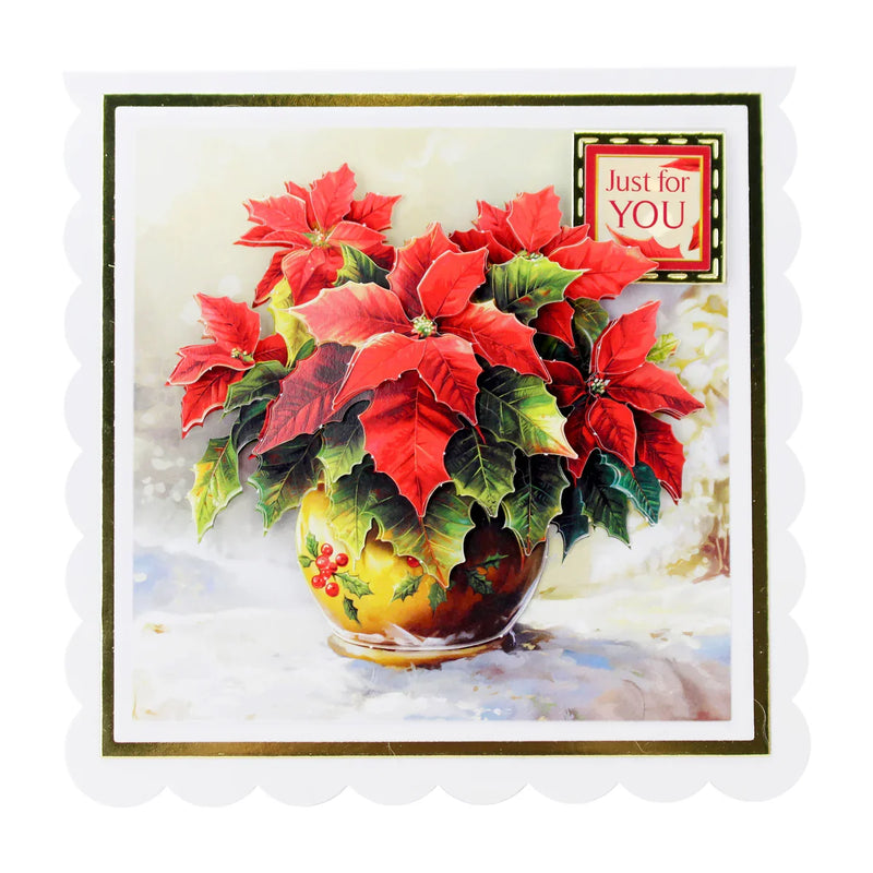 Die Cut Decoupage – Potted Poinsettia (pack of 3)-4
