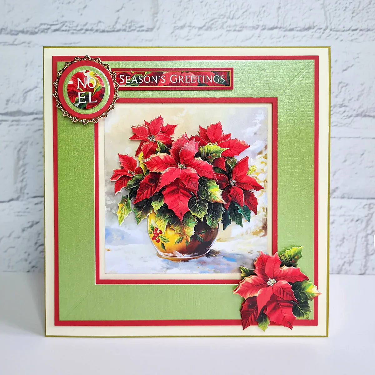 Die Cut Decoupage – Potted Poinsettia (pack of 3)-8