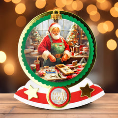 Découpage prédécoupé – Boule L'atelier du père Noël (paquet de 3)-4