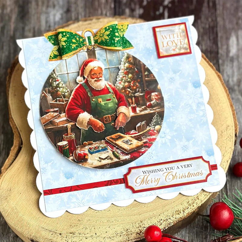 Découpage prédécoupé – Boule L'atelier du père Noël (paquet de 3)-5