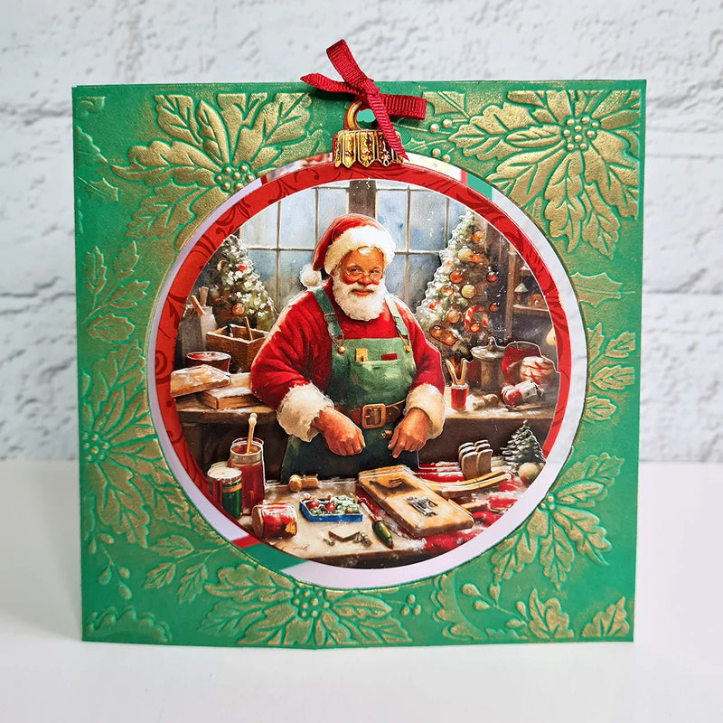 Découpage prédécoupé – Boule L'atelier du père Noël (paquet de 3)-6