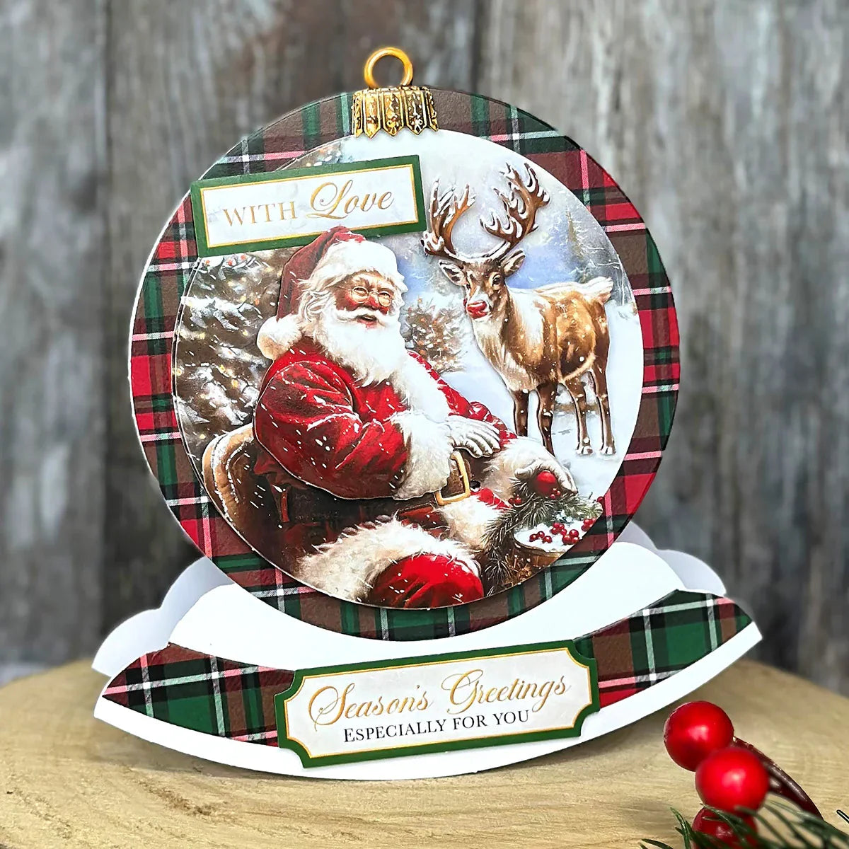 Die Cut Decoupage – Christmas Bauble Selection (pack of 12)-16