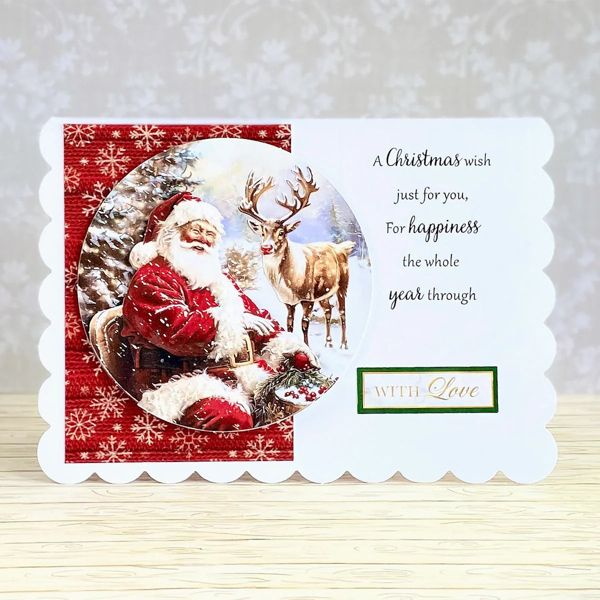 Die Cut Decoupage – Santa & Rudolph Bauble (pack of 3)-5