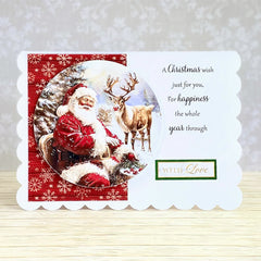 Die Cut Decoupage – Santa & Rudolph Bauble (pack of 3)-5
