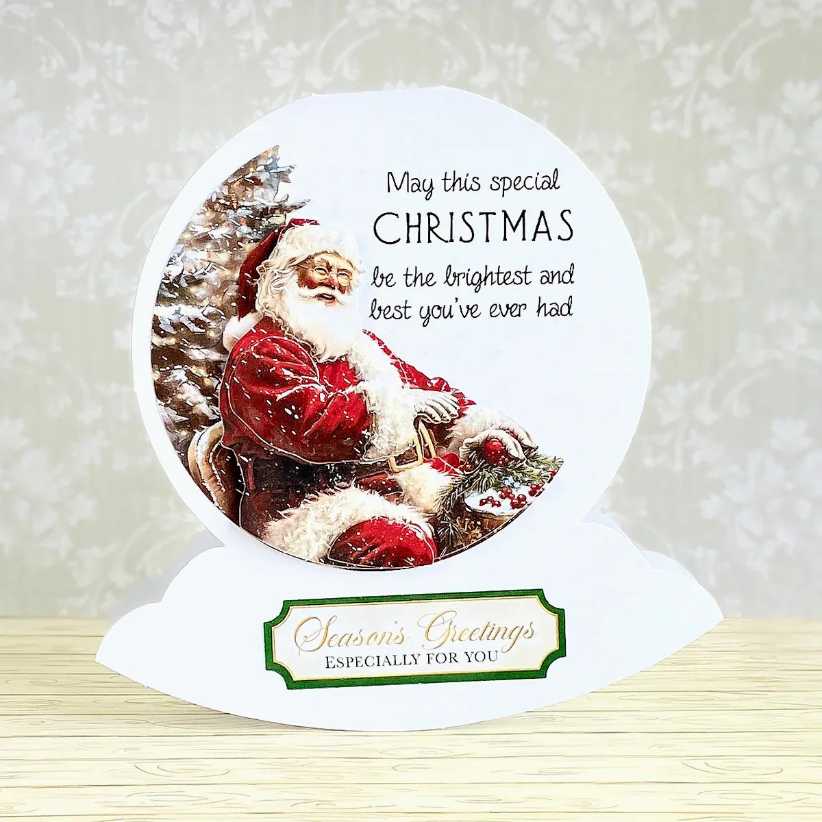 Die Cut Decoupage – Santa & Rudolph Bauble (pack of 3)-7