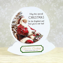 Die Cut Decoupage – Santa & Rudolph Bauble (pack of 3)-7