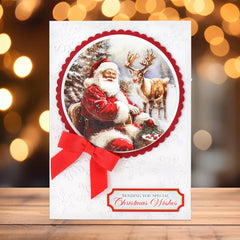 Die Cut Decoupage – Santa & Rudolph Bauble (pack of 3)-8