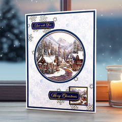 Découpage découpé à la matrice – Boule de Noël Village (paquet de 3)-2