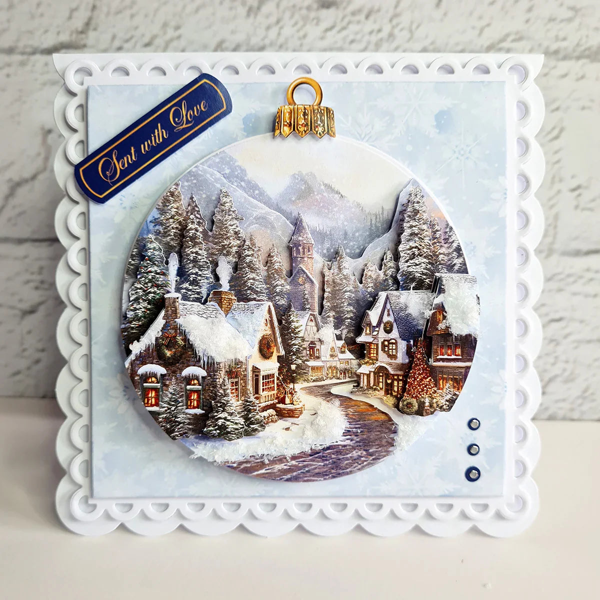 Die Cut Decoupage – Christmas Bauble Selection (pack of 12)-17