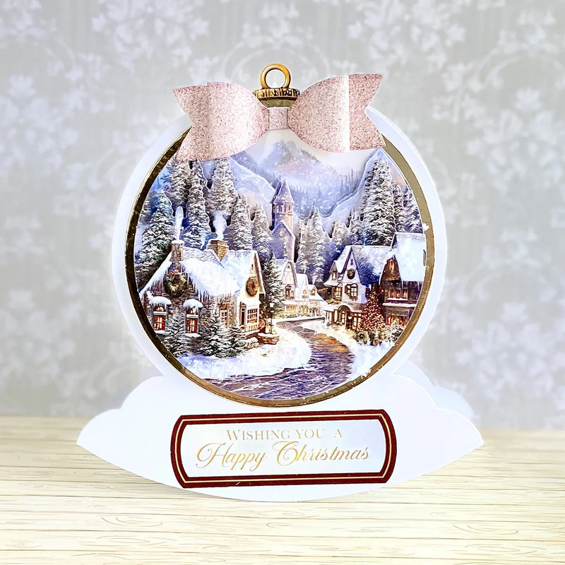 Découpage découpé à la matrice – Boule de Noël Village (paquet de 3)-9