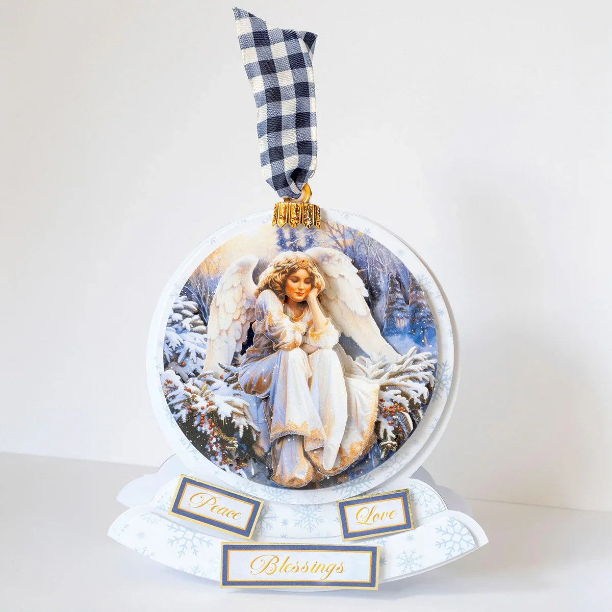 Découpage découpé – Boule de Noël Ange (paquet de 3)-11