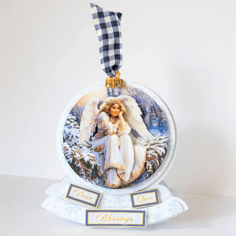 Découpage découpé – Boule de Noël Ange (paquet de 3)-11