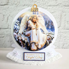 Découpage découpé – Boule de Noël Ange (paquet de 3)-6
