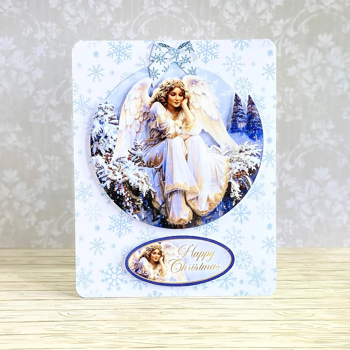 Découpage découpé – Boule de Noël Ange (paquet de 3)-7