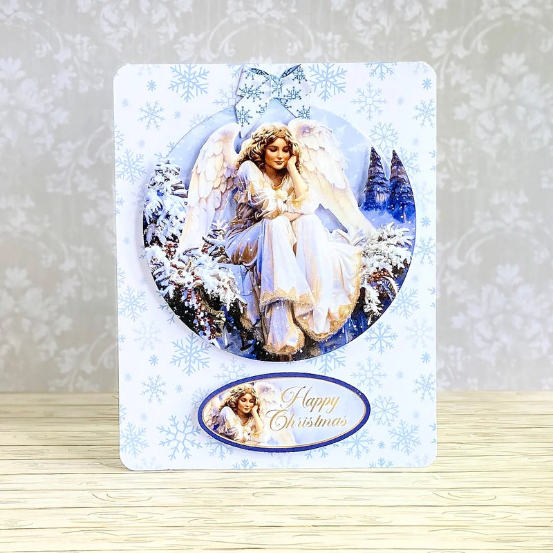 Découpage découpé – Boule de Noël Ange (paquet de 3)-7