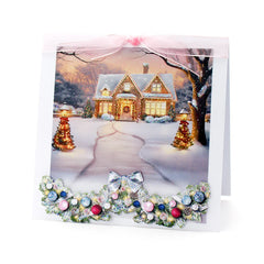 Katy Sue Découpage prédécoupé – Embellissements floraux de Noël, Hiver (lot de 3)-2