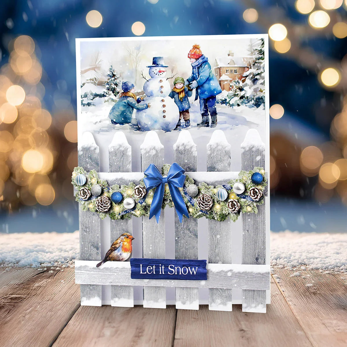 Katy Sue Découpage prédécoupé – Embellissements floraux de Noël, Hiver (lot de 3)-4
