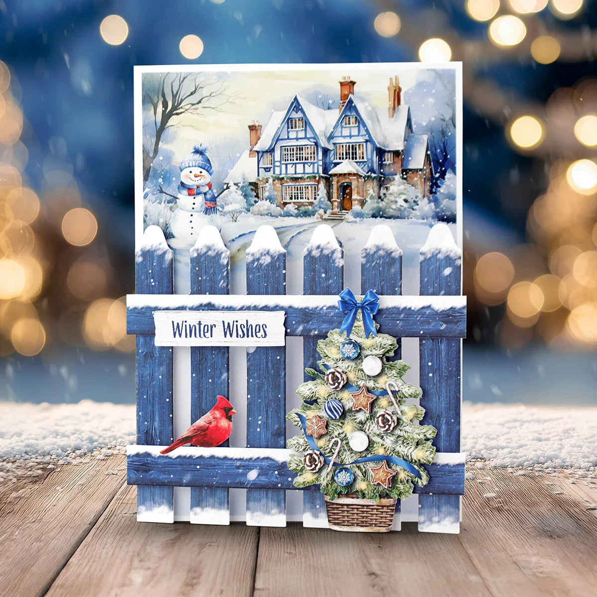 Katy Sue Découpage prédécoupé – Embellissements floraux de Noël, Hiver (lot de 3)-6