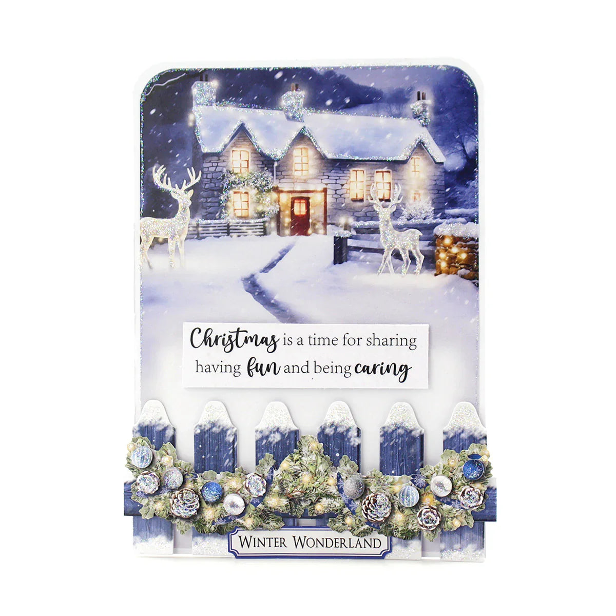 Katy Sue Découpage prédécoupé – Embellissements floraux de Noël, Hiver (lot de 3)-7