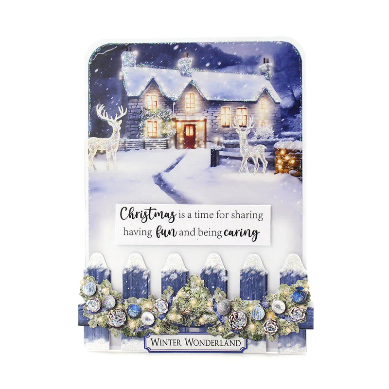 Katy Sue Découpage prédécoupé – Embellissements floraux de Noël, Hiver (lot de 3)-7