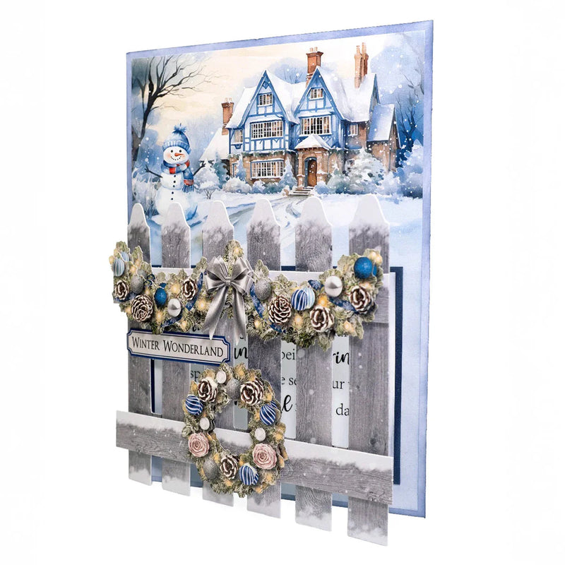 Katy Sue Découpage prédécoupé – Embellissements floraux de Noël, Hiver (lot de 3)-9