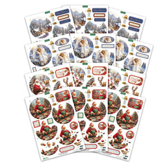 Die Cut Decoupage – Christmas Bauble Selection (pack of 12)-2