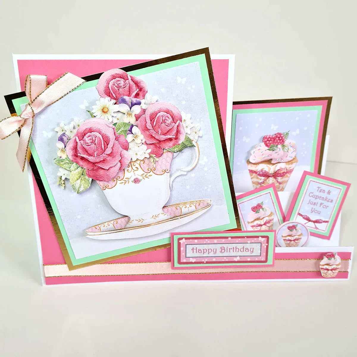 Die Cut Decoupage - Birthday Cake and Flowers (Pack Of 12)-12