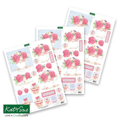 Die Cut Decoupage - Birthday Cake and Flowers (Pack Of 12)-6