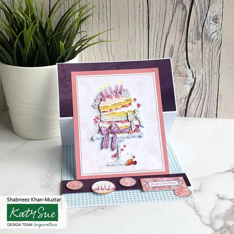 Die Cut Decoupage - Birthday Cake and Flowers (Pack Of 12)-8