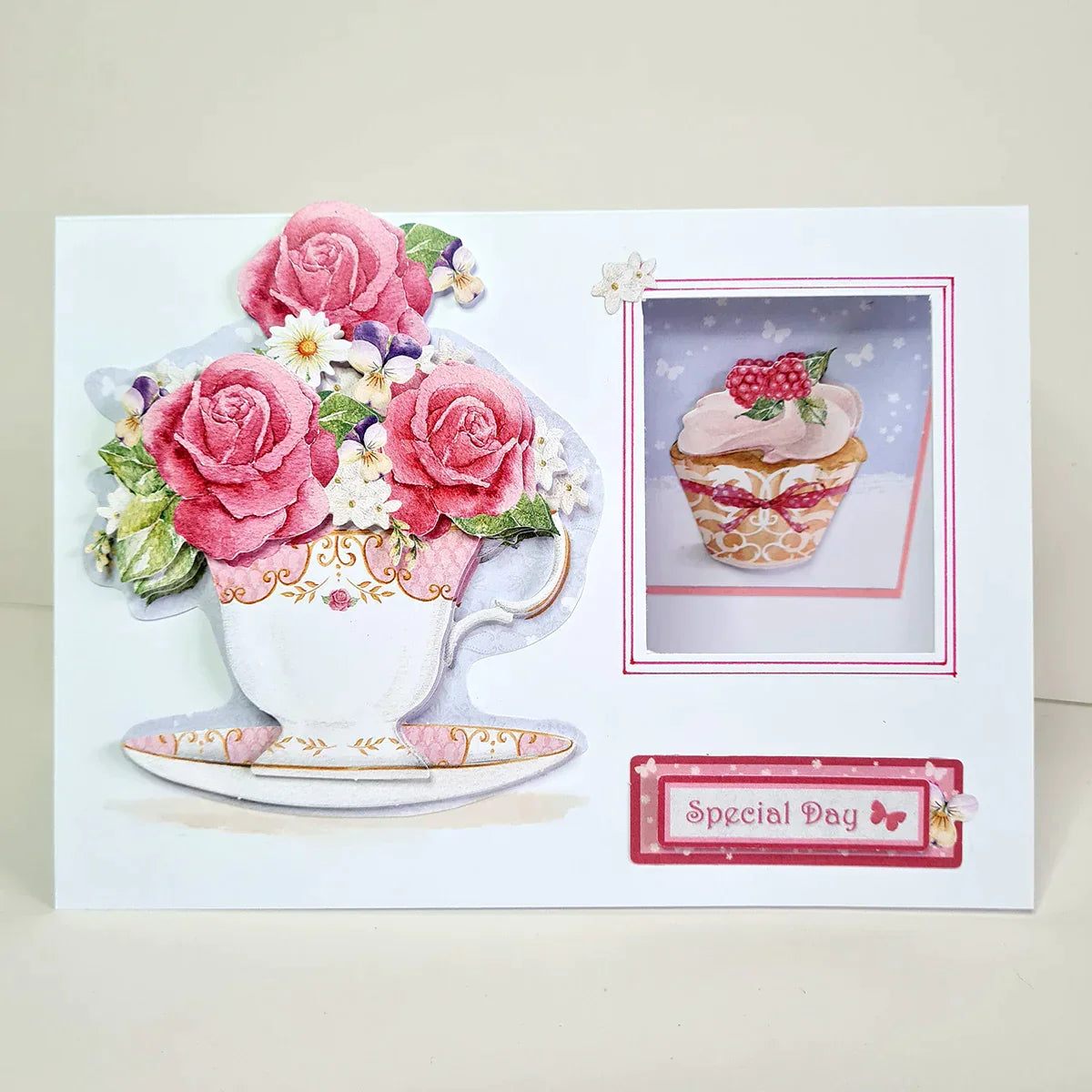 Die Cut Decoupage - Birthday Cake and Flowers (Pack Of 12)-9