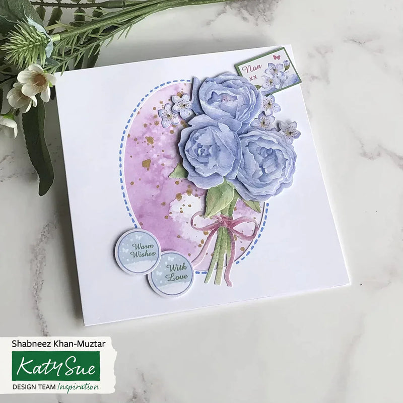 Die Cut Decoupage - Birthday Cake and Flowers (Pack Of 12)-10