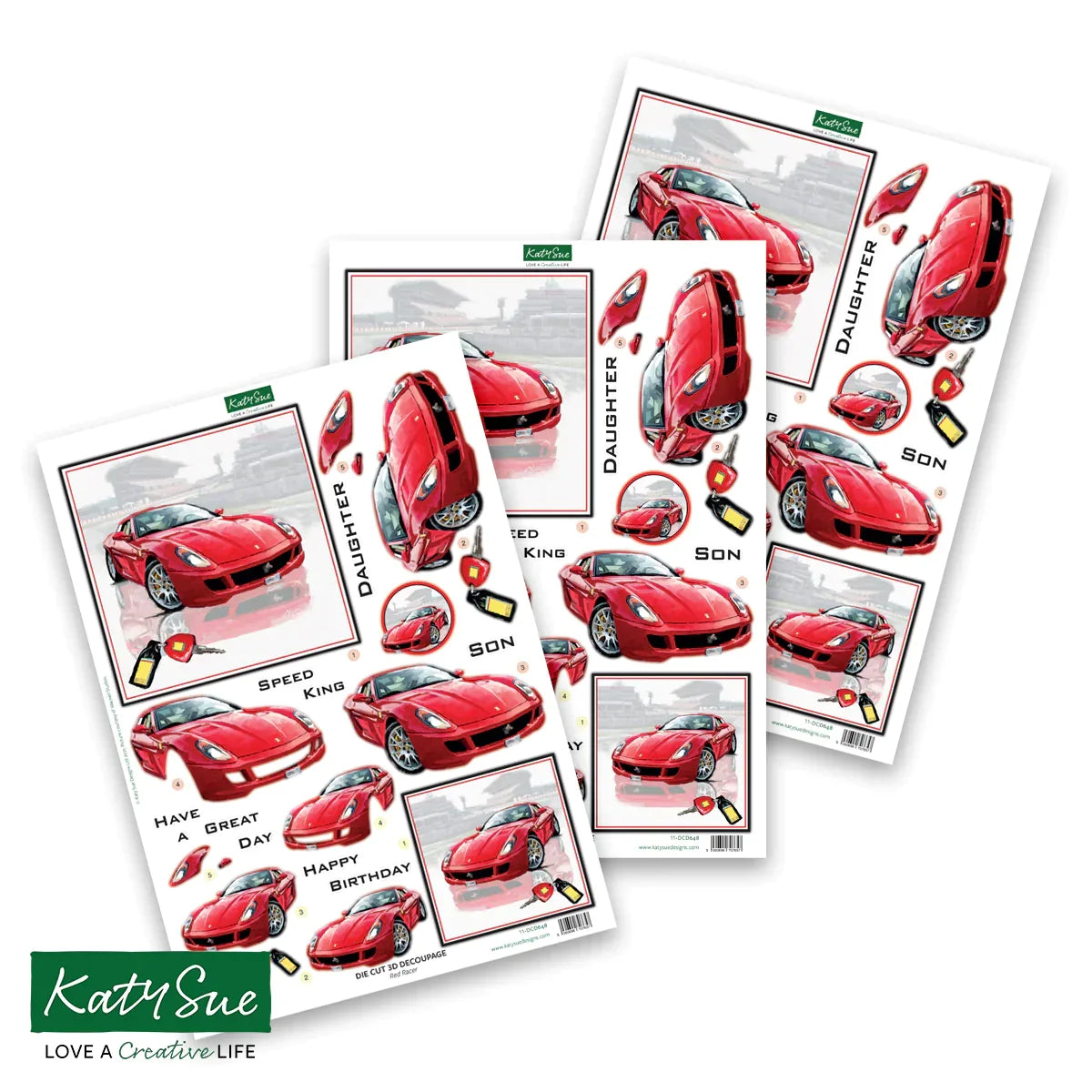 Découpage prédécoupé – Voitures et motos (Paquet de 12)-3