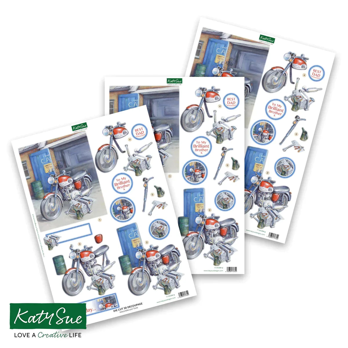 Découpage prédécoupé – Voitures et motos (Paquet de 12)-6