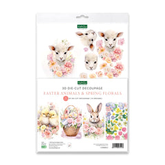 Die Cut Decoupage - Easter Animals & Spring Florals (pack of 12)-1
