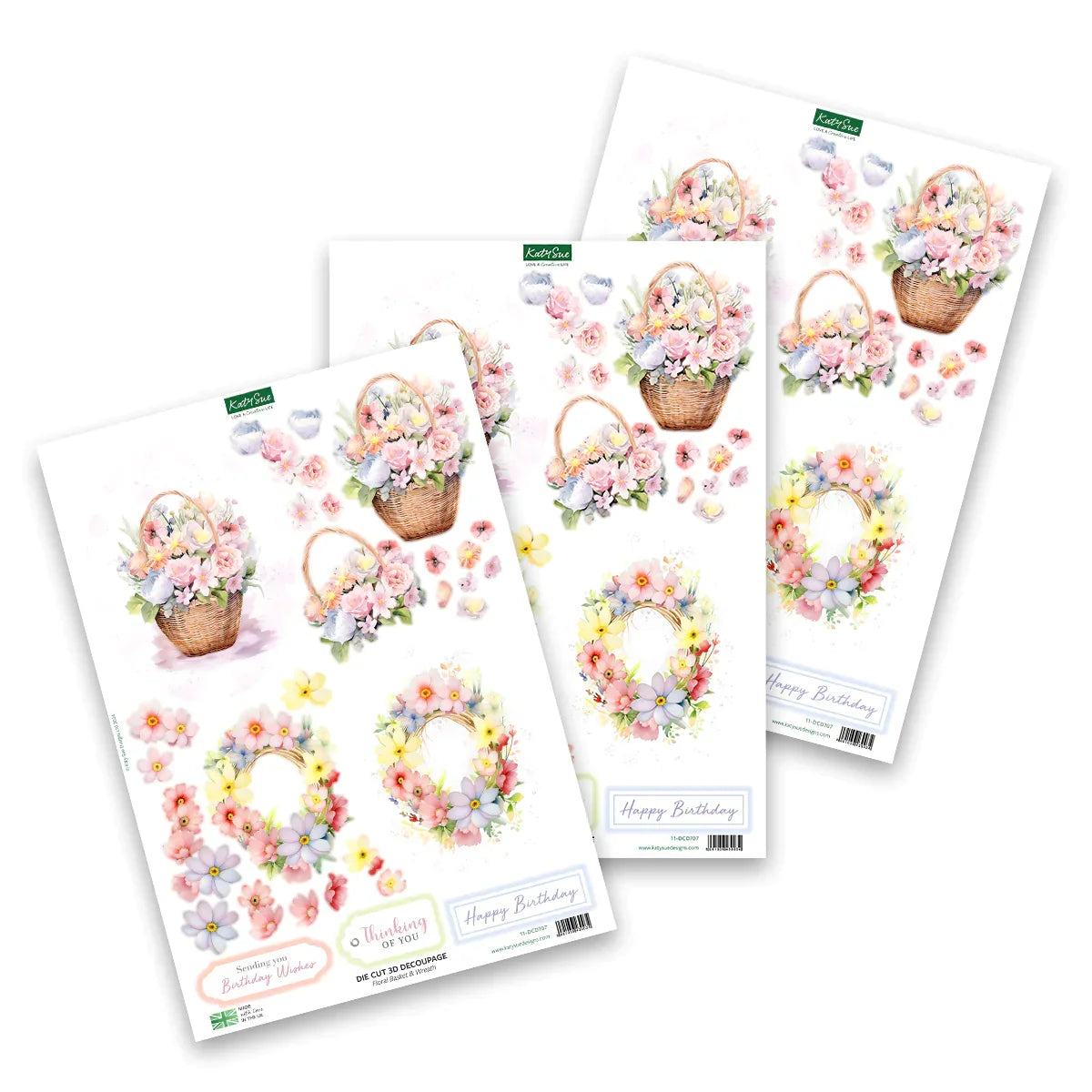 Die Cut Decoupage - Easter Animals & Spring Florals (pack of 12)-6