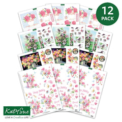 Découpage Découpé – Collection Florale (Lot de 12)-2