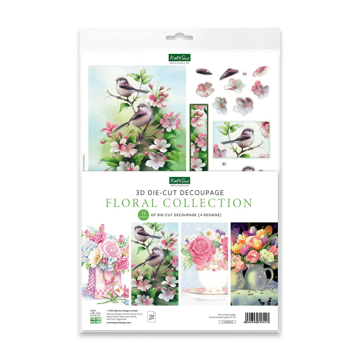 Découpage Découpé – Collection Florale (Lot de 12)-1