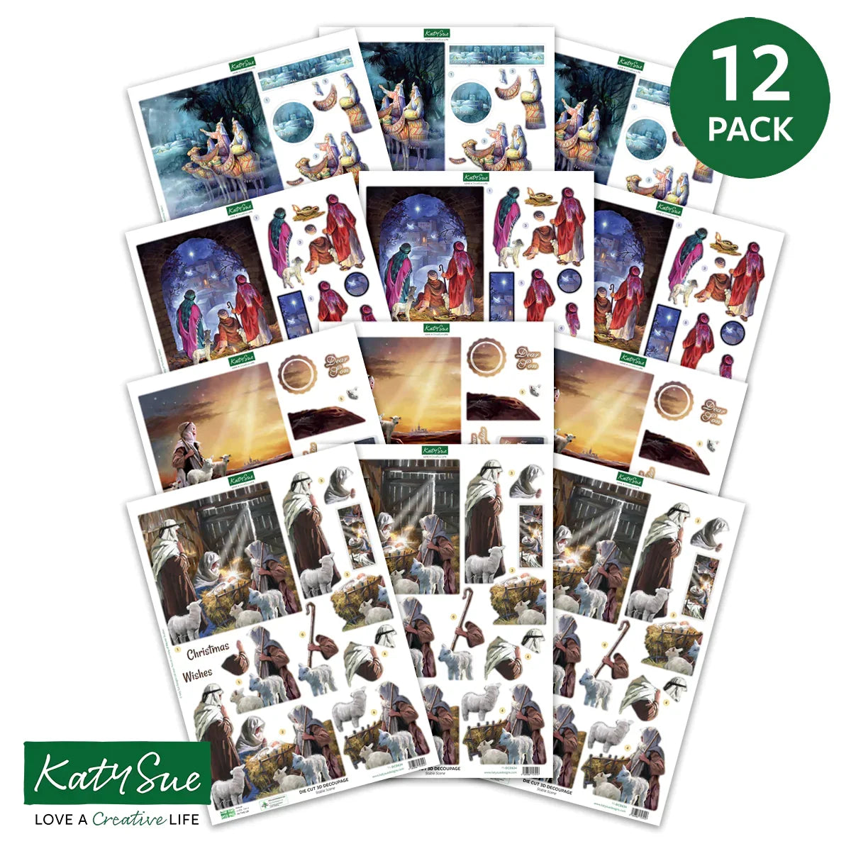 Die Cut Decoupage – Nativity (Pack Of 12)-2