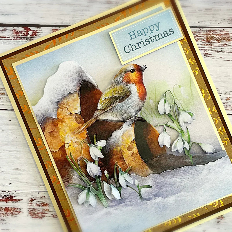 Die Cut Decoupage – Robins (Pack Of 12)-9