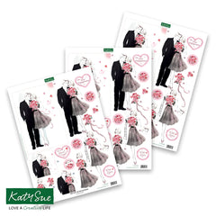 Découpage prédécoupé – Romantisme et Mariages (Paquet de 12)-3