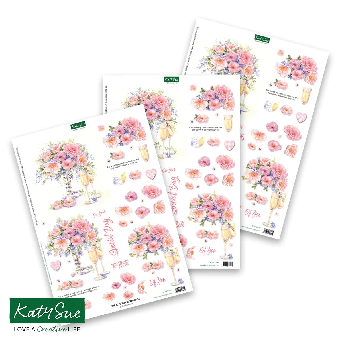 Découpage prédécoupé – Romantisme et Mariages (Paquet de 12)-6