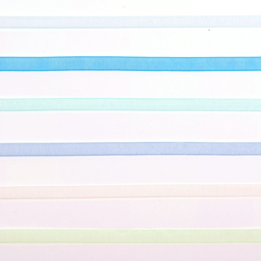 Vaessen Creative Organza Ribbon 6 Colours 6mmx2m Baby Blue-4