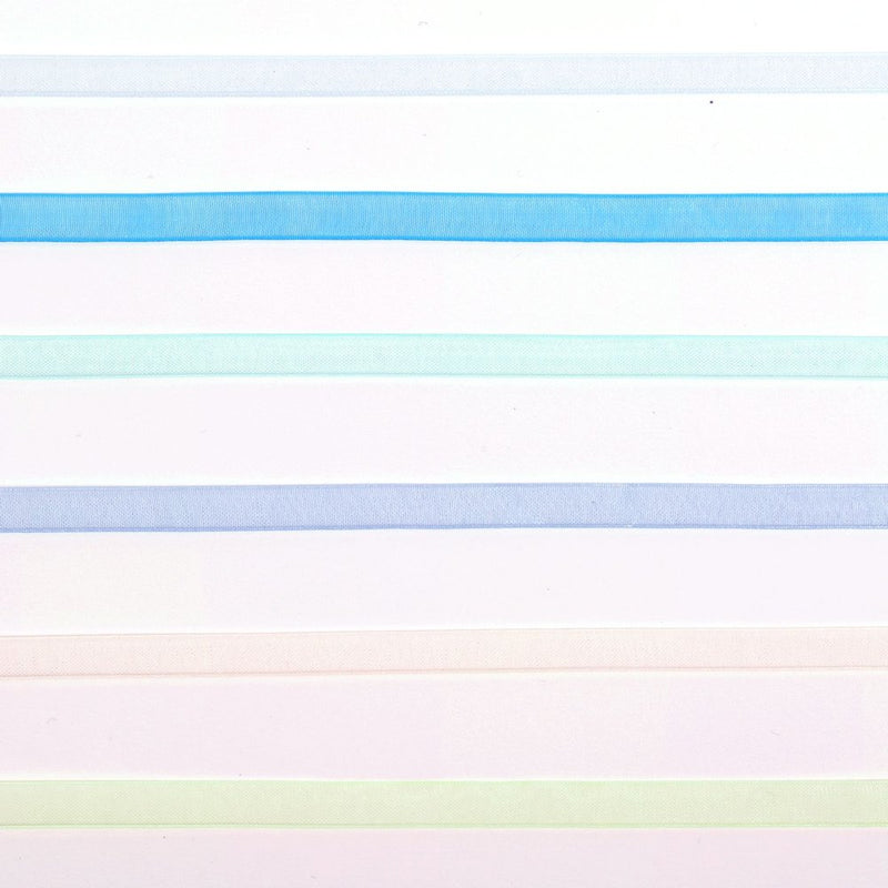 Vaessen Creative Organza Ribbon 6 Colours 6mmx2m Baby Blue-4