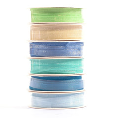 Vaessen Creative Organza Ribbon 6 Colours 3mmx2m Baby Blue-2
